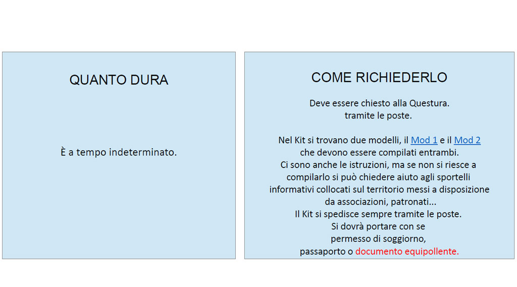 Permesso di soggiorno ce per soggiornanti di lungo periodo ... Permesso di soggiorno poste